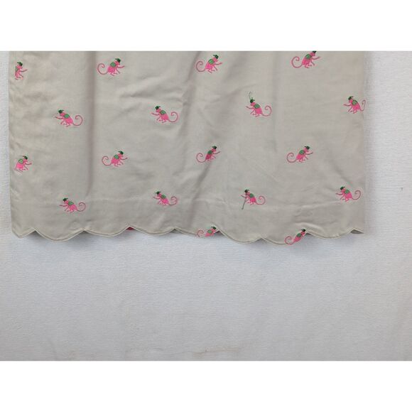 Lilly Pulitzer Monkey Embroidered Lined Tan/Khaki Skirt Women's Size 8 - Picture 3 of 13